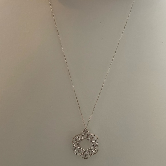Tiffany & Co. Crown of Hearts Picasso Silver Necklace - Picture 3 of 4